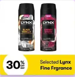 BIG W Lynx Fine Frgrance offer