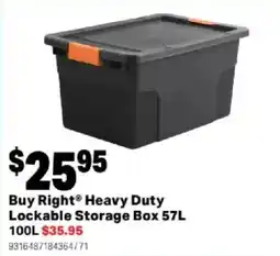 Mitre 10 Buy Right Heavy Duty Lockable Storage Box offer