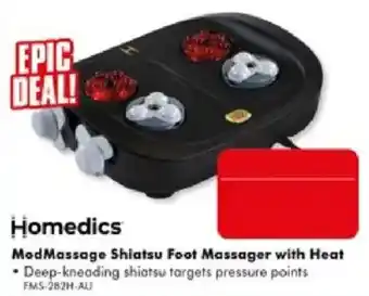 The Good Guys Homedics ModMassage Shiatsu Foot Massager with Heat offer