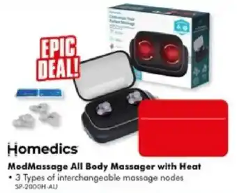 The Good Guys Homedics ModMassage All Body Massager with Heat offer