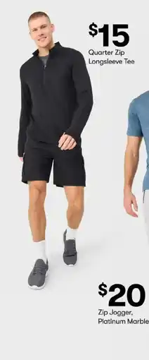 BIG W Quarter Zip Longsleeve Tee offer