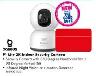 The Good Guys Baseus P1 Lite 2K Indoor Security Camera offer