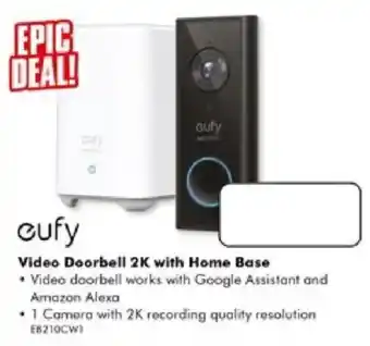 The Good Guys eufy Video Doorbell 2K with Home Base offer