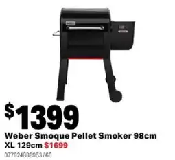 Mitre 10 Weber Smoque Pellet Smoker offer