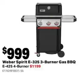 Mitre 10 Weber Spirit E-325 3-Burner Gas BBQ offer