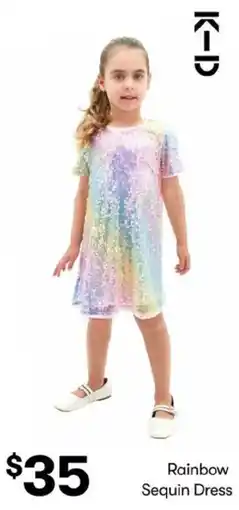BIG W Rainbow Sequin Dress offer