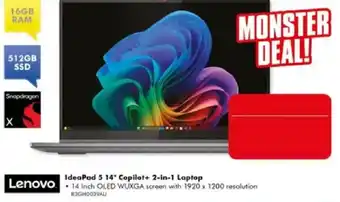 The Good Guys Lenovo IdeaPad 5 14" Copilot+ 2-in-1 Laptop offer