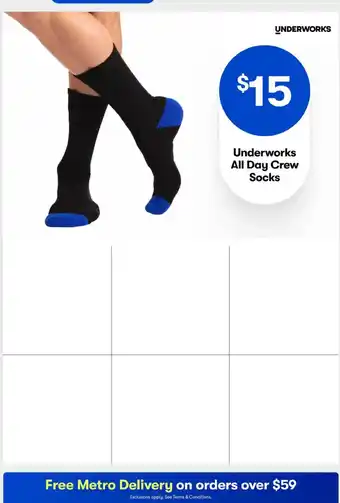 Underworks All Day Crew Socks