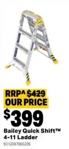Mitre 10 Bailey Quick Shift 4-11 Ladder offer