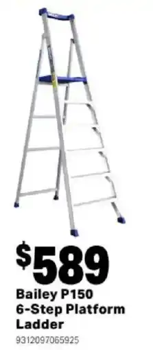Mitre 10 Bailey P150 6-Step Platform Ladder offer