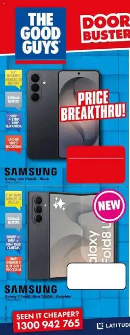 The Good Guys Samsung Galaxy S26 256GB - Black offer