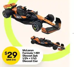 BIG W McLaren Formula 1 #81 Diecast Car offer