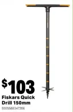 Mitre 10 Fiskars Quick Drill 150mm offer