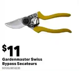 Mitre 10 Gardenmaster Swiss Bypass Secateurs offer