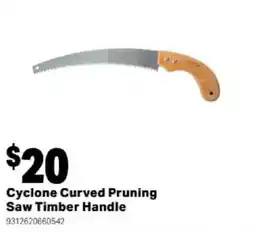 Mitre 10 Cyclone Curved Pruning Saw Timber Handle offer