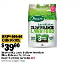 Mitre 10 Scotts 5Kg Lawn Builder Premium Slow Release Fertiliser offer