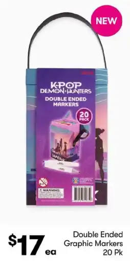 BIG W Kpop Demon Hunters Double Ended Graphic Markers offer