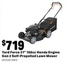 Mitre 10 Yard Force 21" 166cc Honda Engine Gen 2 Self-Propelled Lawn Mower offer