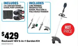 Mitre 10 Rockwell 18V 5-in-1 Garden Kit offer