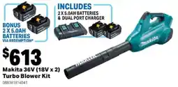 Mitre 10 Makita 36V (18V x 2) Turbo Blower Kit offer