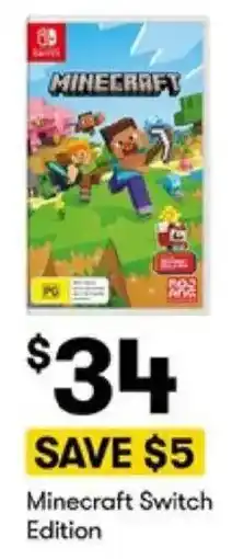 BIG W Minecraft Switch Edition offer