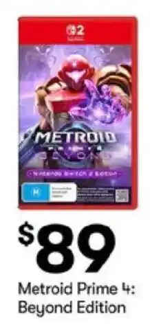 BIG W Metroid Prime 4: Beyond Edition offer