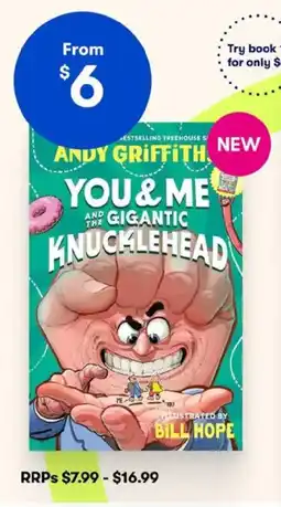 BIG W Andy Griffiths You & Me and the Gigantic Knucklehead offer