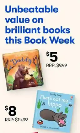 BIG W I Love You, Daddy offer