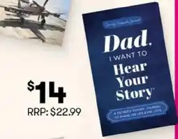 BIG W Family Vignette Journal Dad. I Want To Hear Your Story offer