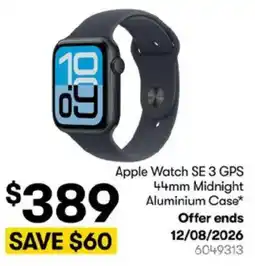 BIG W Apple Watch SE 3 GPS 44mm Midnight Aluminium Case offer