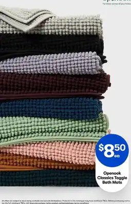 BIG W Openook Classics Toggle Bath Mats offer