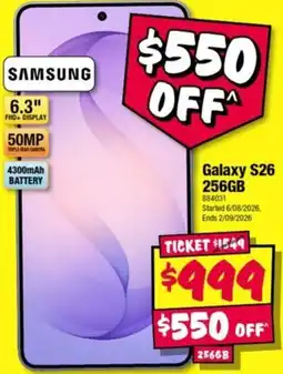 JB Hi-Fi Samsung Galaxy S26 offer