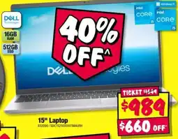 JB Hi-Fi Dell 15" Laptop offer