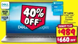 JB Hi-Fi Dell Technologies 15" Laptop offer