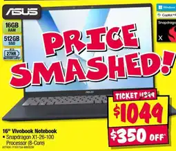 JB Hi-Fi Asus 16" Vivobook Notebook offer