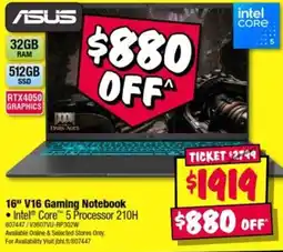 JB Hi-Fi ASUS 16" V16 Gaming Notebook offer