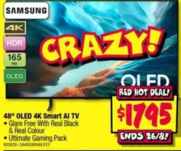 JB Hi-Fi Samsung 48" OLED 4K Smart AI TV offer