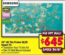 JB Hi-Fi Samsung 32" 4K The Frame QLED Smart TV offer