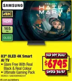 JB Hi-Fi Samsung 83" OLED 4K Smart AI TV offer