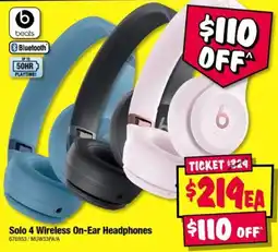 JB Hi-Fi beats Solo 4 Wireless On-Ear Headphones offer