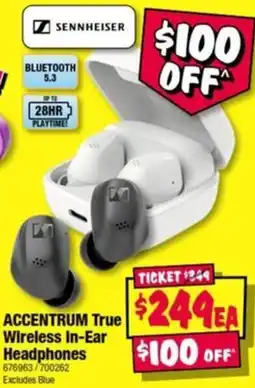 JB Hi-Fi Sennheiser Accentrum True Wireless In-Ear Headphones offer