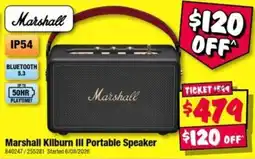 JB Hi-Fi Marshall Kilburn III Portable Speaker offer