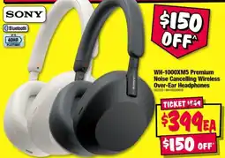 JB Hi-Fi Sony WH-1000XM5 Premium Noise Cancelling Wireless Over-Ear Headphones offer