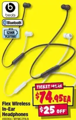 JB Hi-Fi beats Flex Wireless In-Ear Headphones offer