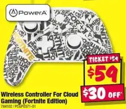 JB Hi-Fi PowerA Wireless Controller For Cloud Gaming (Fortnite Edition) offer