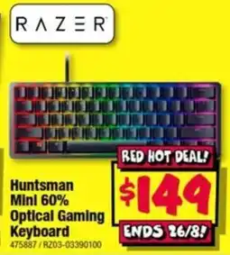 JB Hi-Fi Razer Huntsman Mini 60% Optical Gaming Keyboard offer