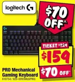 JB Hi-Fi Logitech PRO Mechanical Gaming Keyboard offer