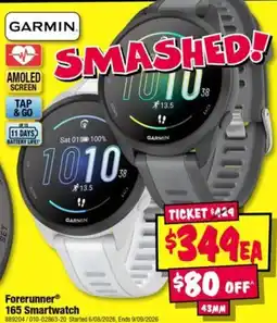 JB Hi-Fi Garmin Forerunner 165 Smartwatch offer