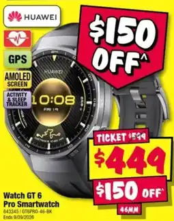 JB Hi-Fi Huawei Watch GT 6 Pro Smartwatch offer