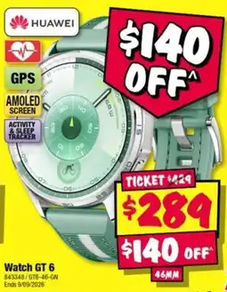 JB Hi-Fi Huawei Watch GT 6 offer